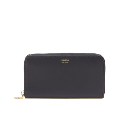 Continental wallet - Black/Cognac
