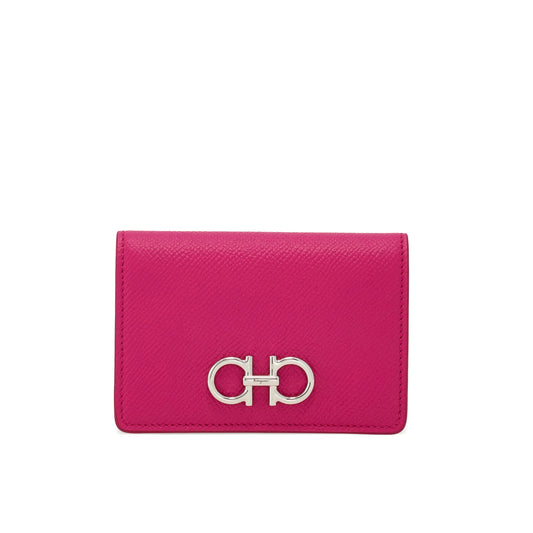 Gancini card case - Rosa Cerise pink