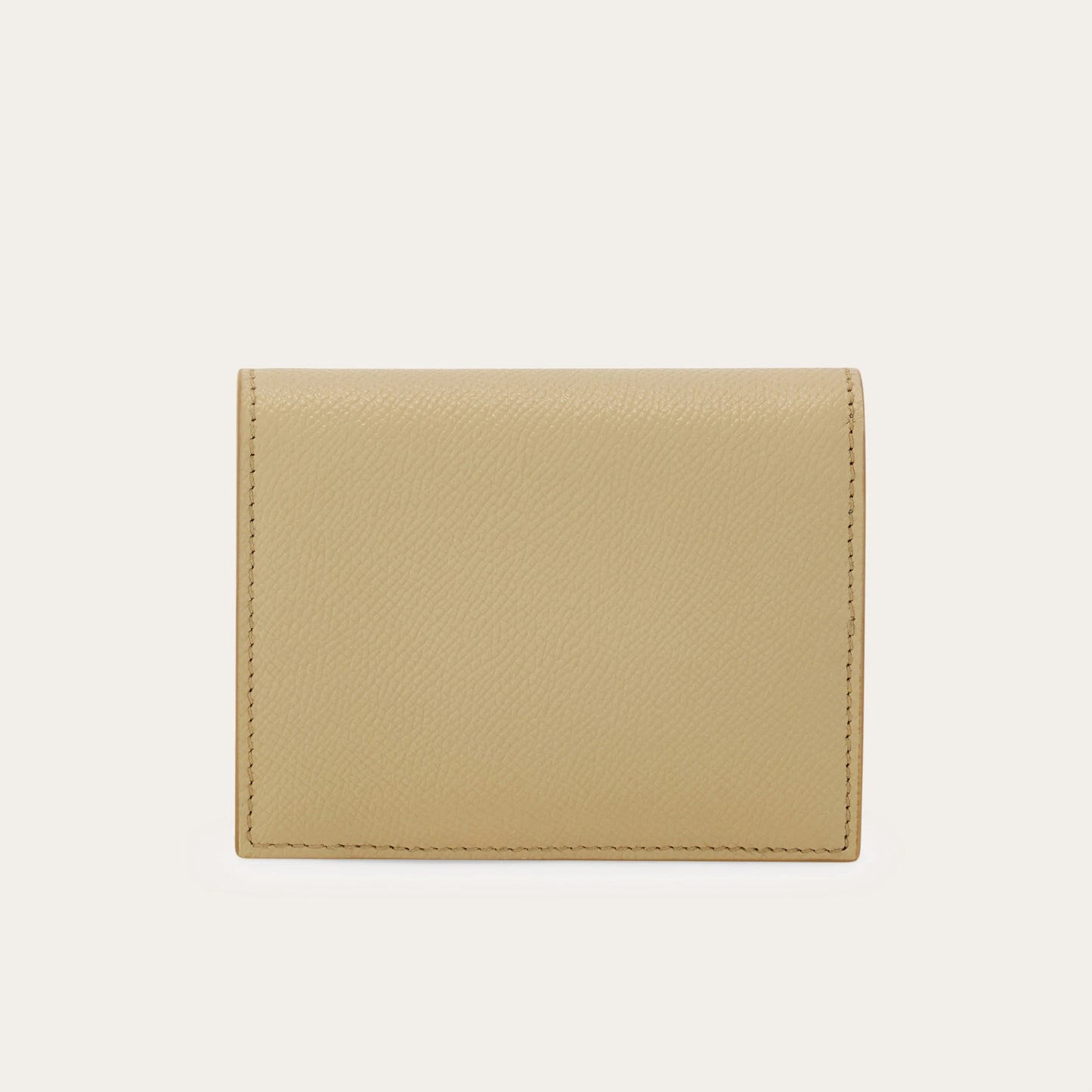 Gancini compact wallet - Stone