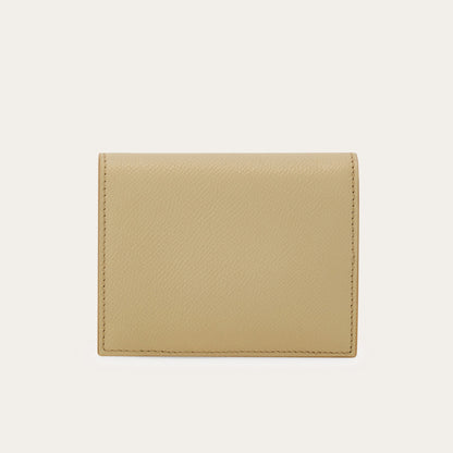 Gancini compact wallet - Stone