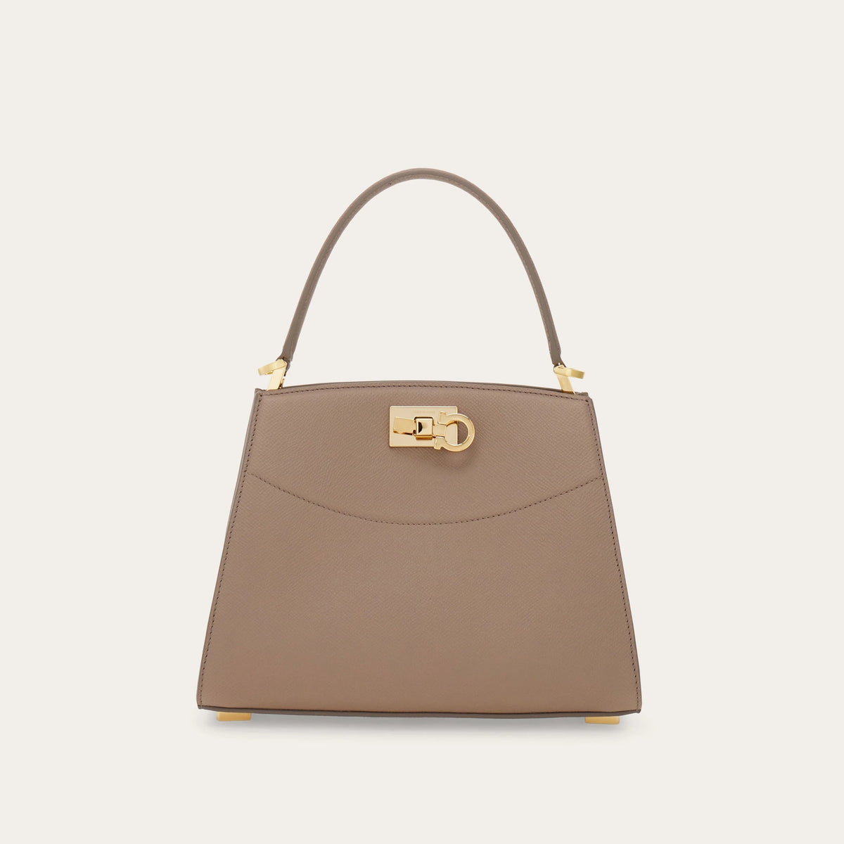 New Ferragamo Studio Box bag (XS) - Warm taupe