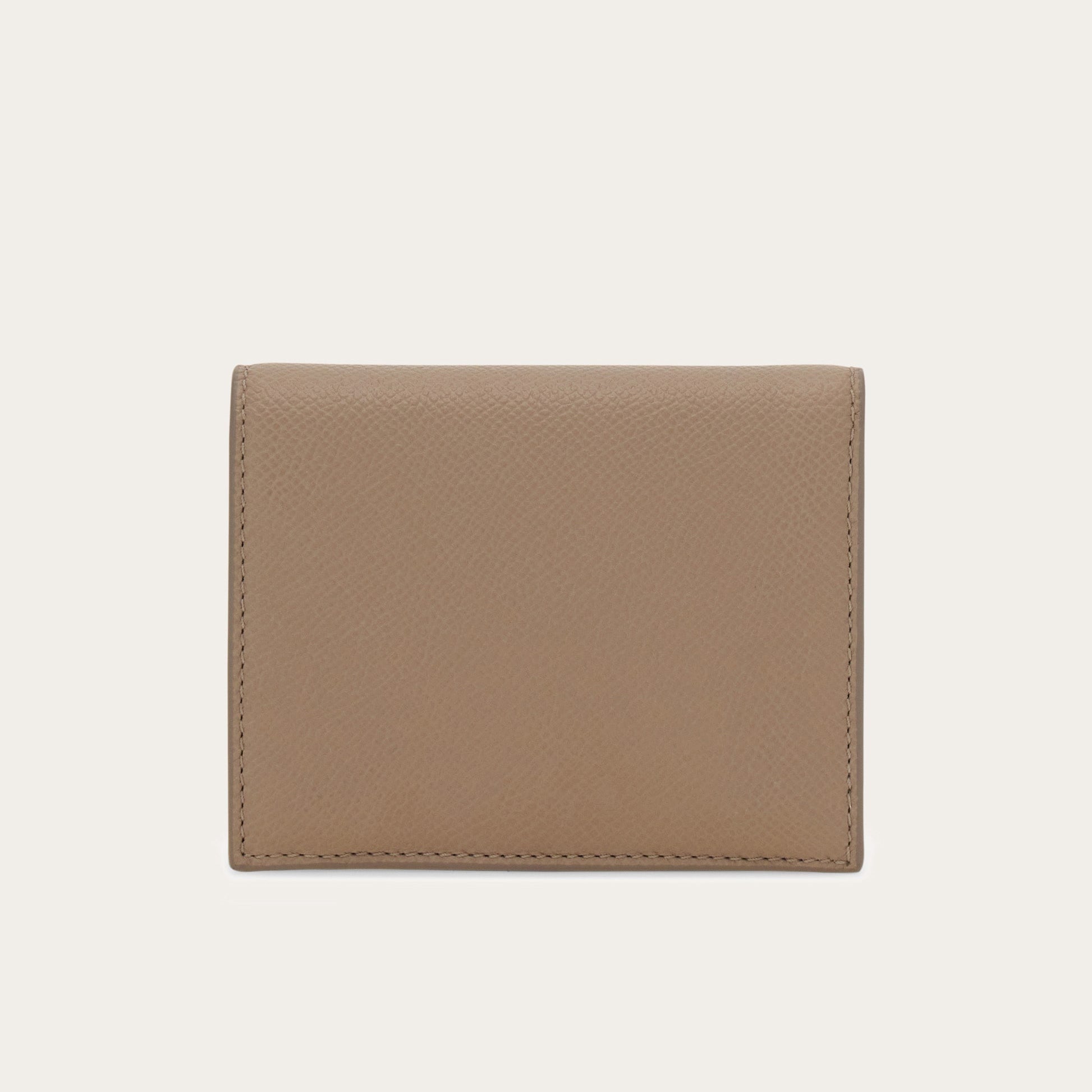 Gancini compact wallet - Taupe