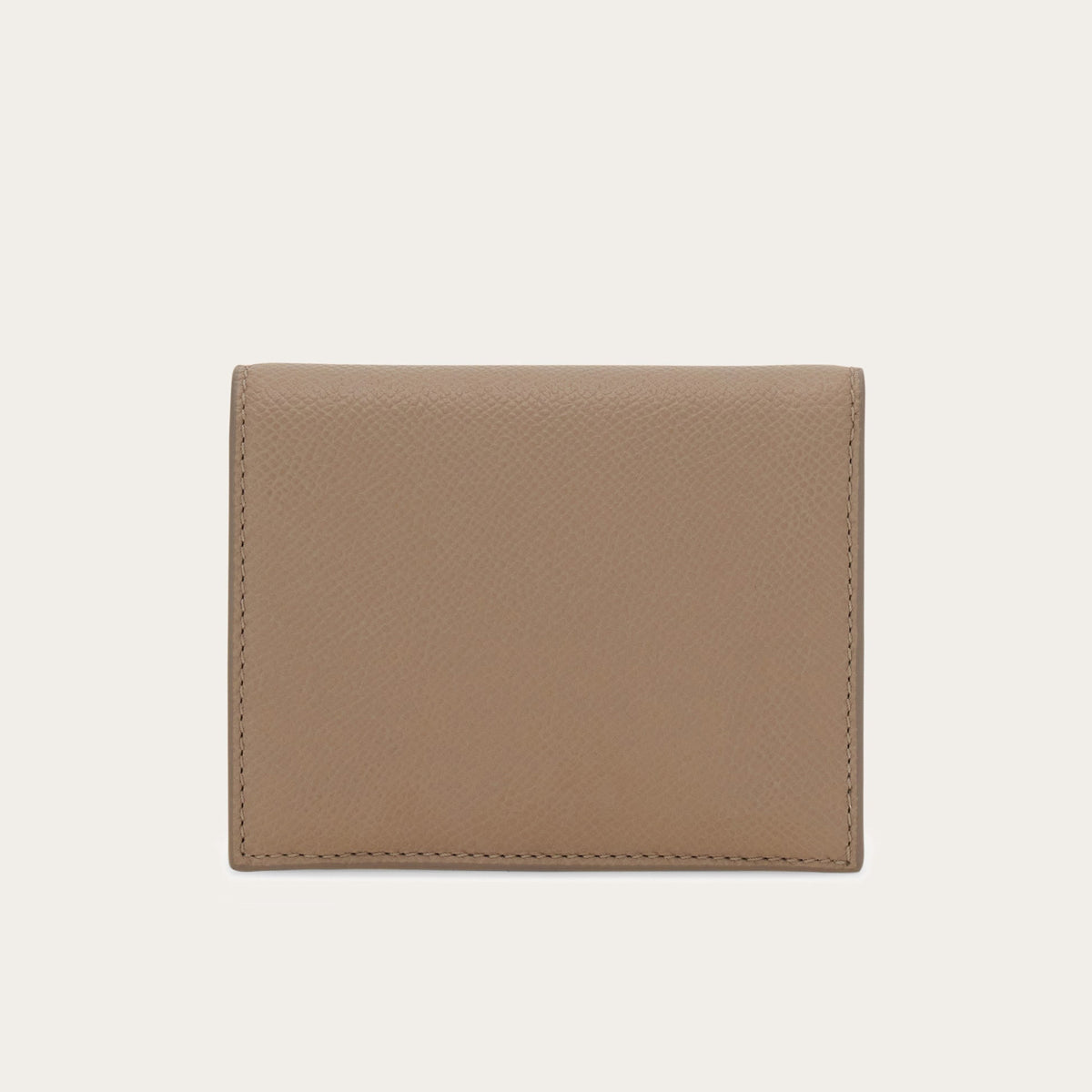Gancini compact wallet - Taupe