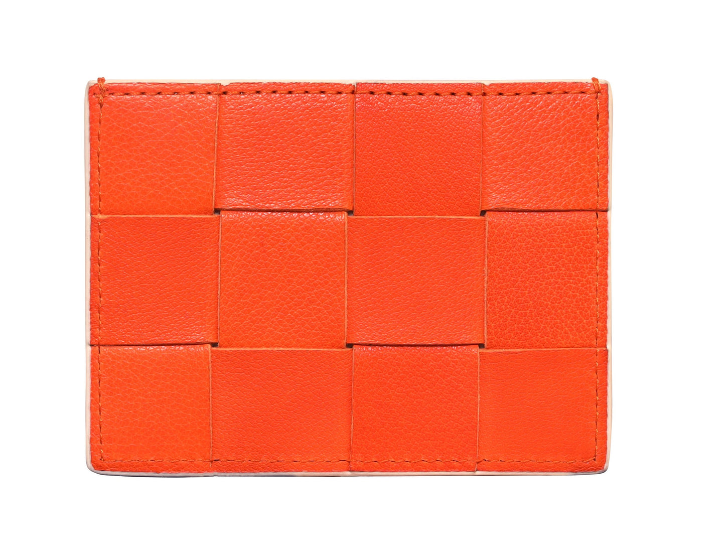 CHECK CARD HOLDER ORANGE