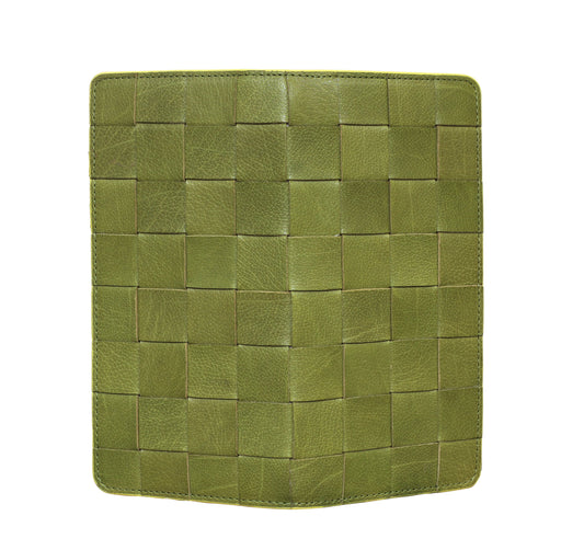 CHECK ZIP AROUND WALLET GREEN