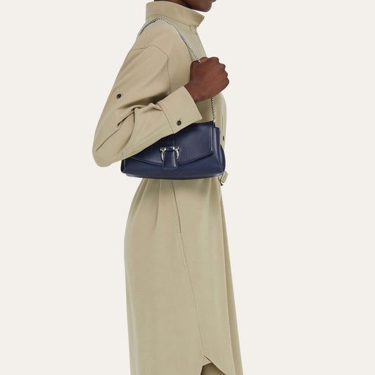 Ferragamo Mia crossbody bag (XS) - Navy