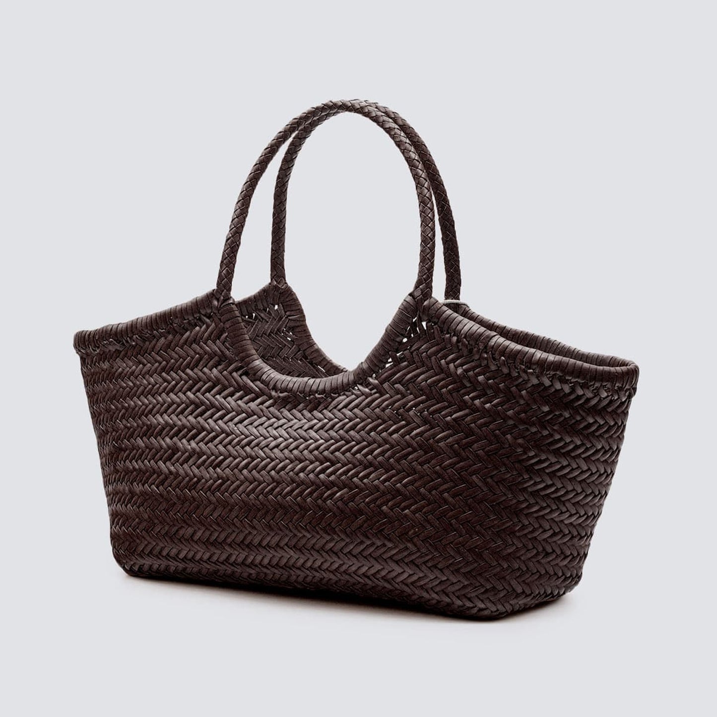 NANTUCKET BASKET BIG - DARK BROWN