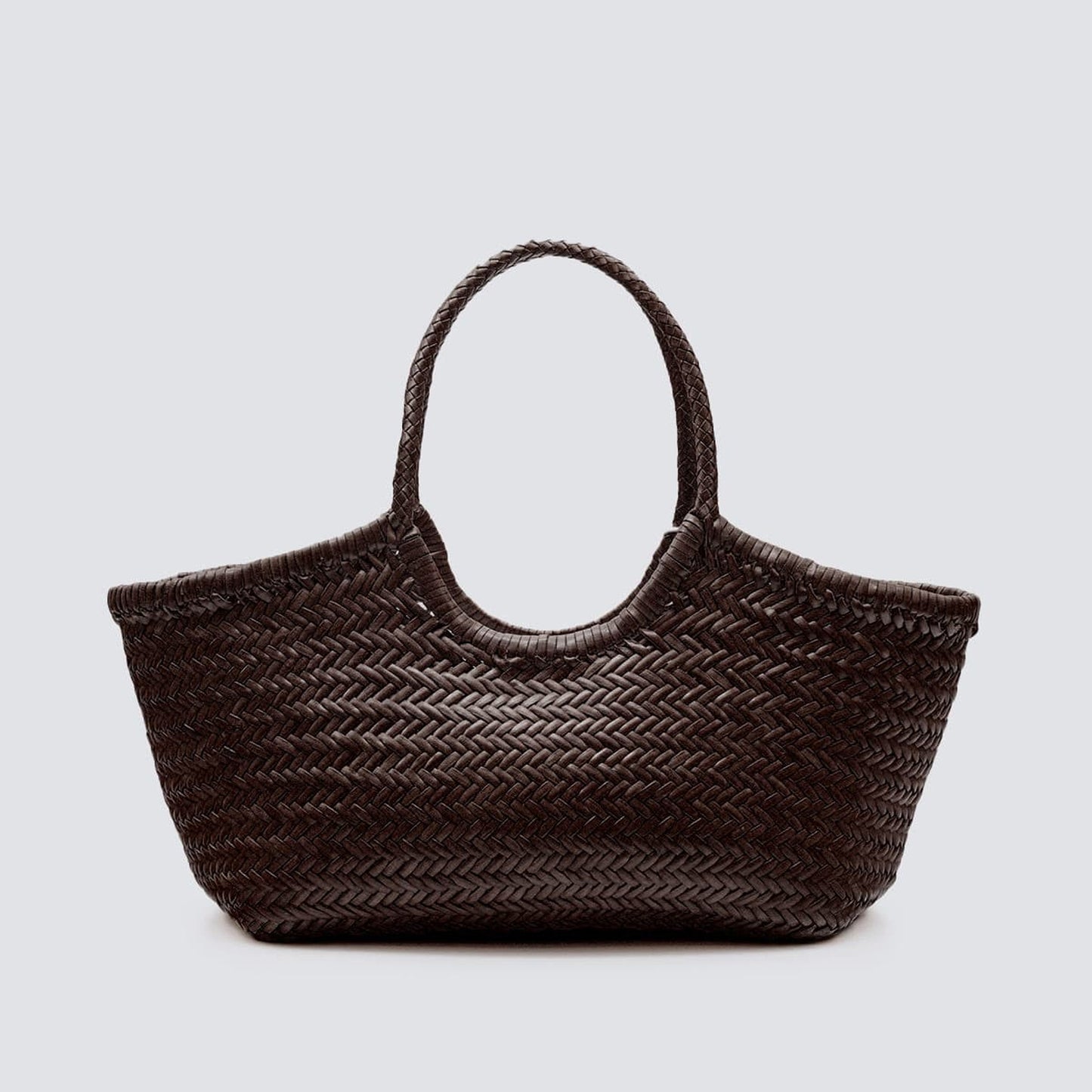 NANTUCKET BASKET BIG - DARK BROWN