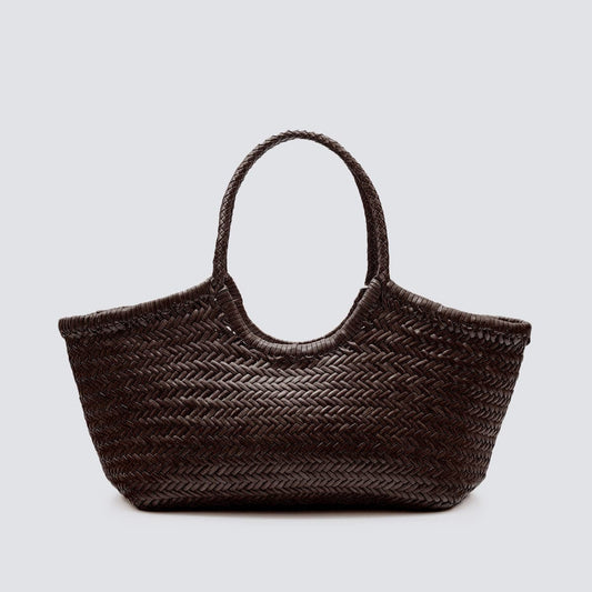NANTUCKET BASKET BIG - DARK BROWN