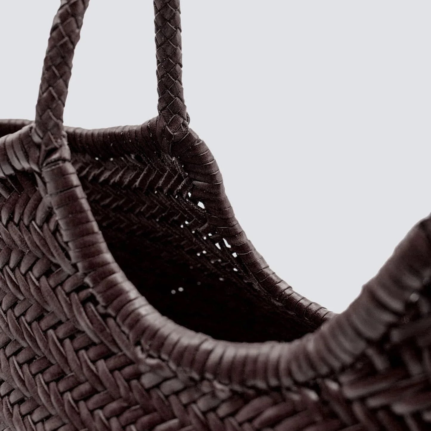 NANTUCKET BASKET BIG - DARK BROWN