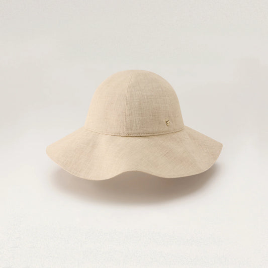 Nikini Linen Hat - Flax