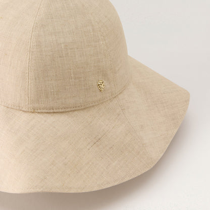 Nikini Linen Hat - Flax