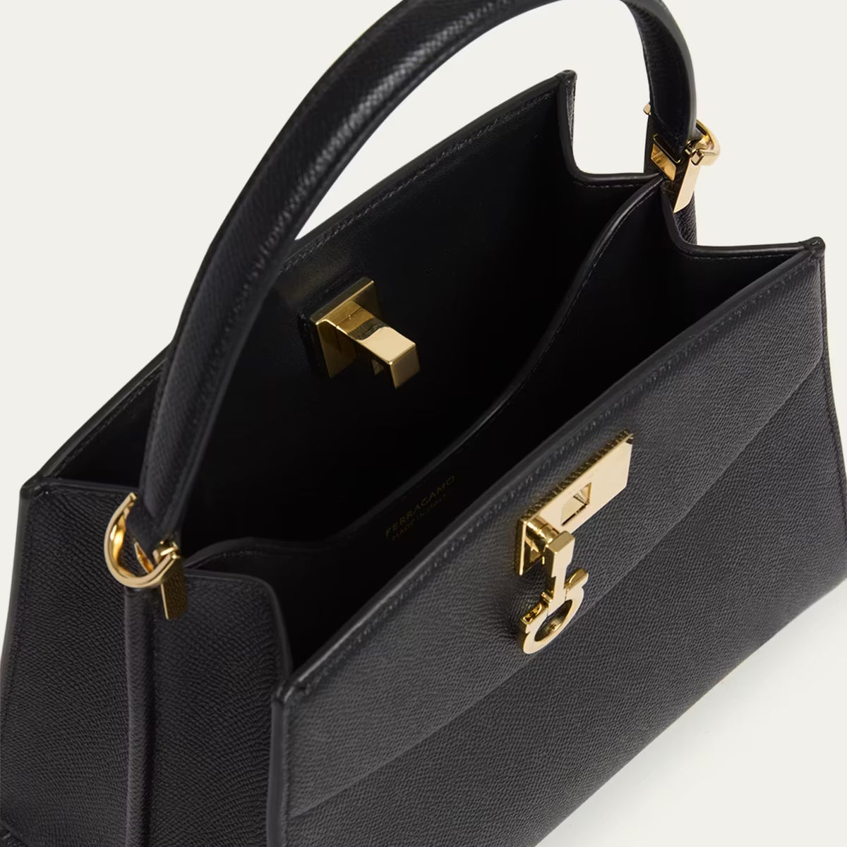 The New Studio Small Box Leather Top-Handle Bag