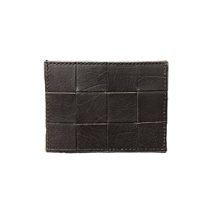 CHECK CARD HOLDER DARK BROWN  ON SALE 20%