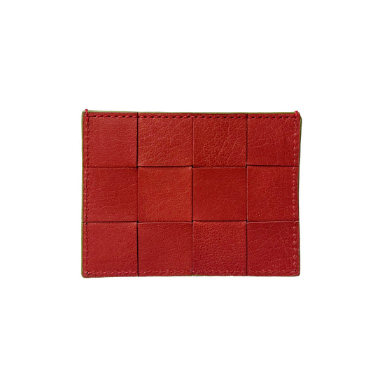 CHECK CARD HOLDER RED  ON SALE 20%