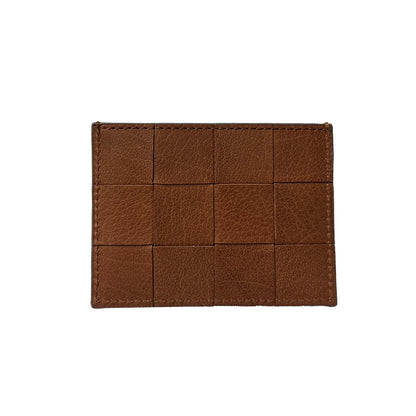 CHECK CARD HOLDER Tan