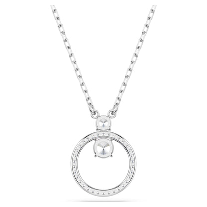 Constella pendant Round cut White Rhodium plated