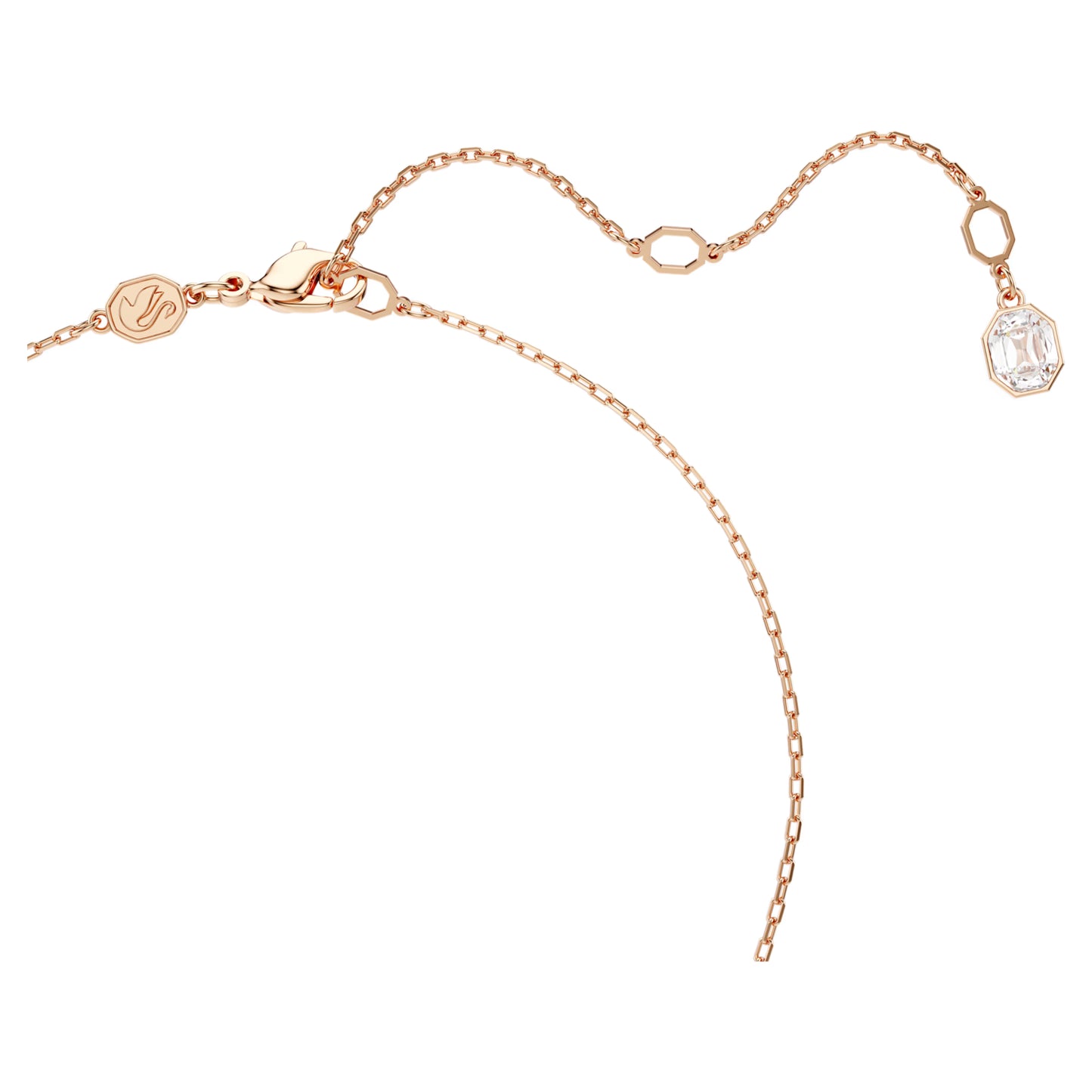 Constella pendant Round cut White Rose gold-tone plated