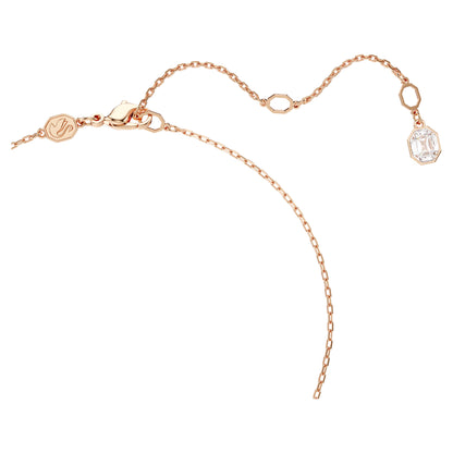 Constella pendant Round cut White Rose gold-tone plated
