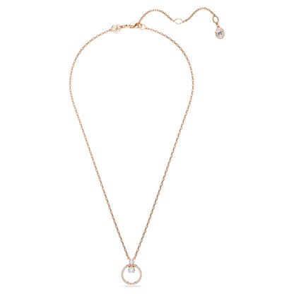 Constella pendant Round cut White Rose gold-tone plated