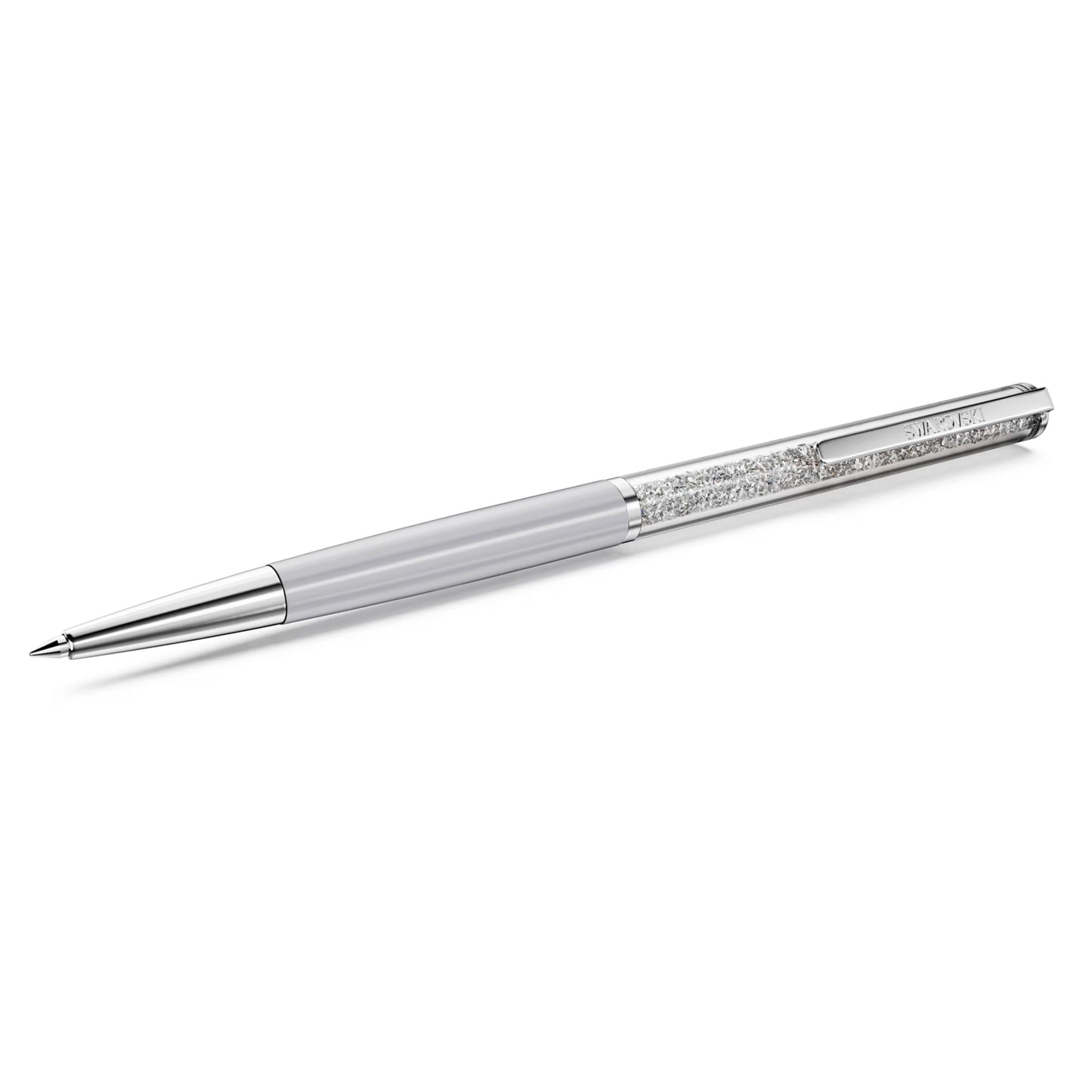 Crystalline Silk ballpoint pen White White lacquered Chrome Plated