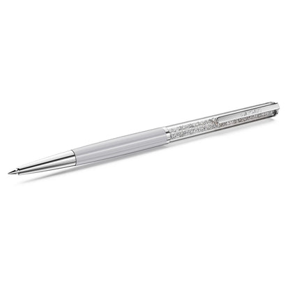 Crystalline Silk ballpoint pen White White lacquered Chrome Plated