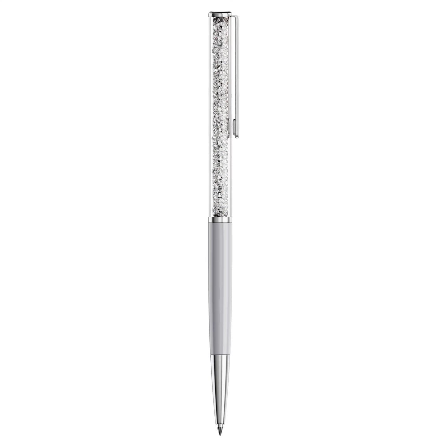 Crystalline Silk ballpoint pen White White lacquered Chrome Plated