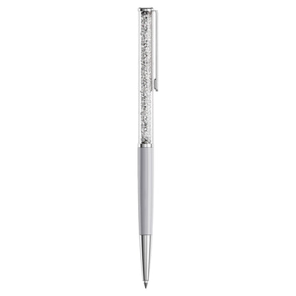 Crystalline Silk ballpoint pen White White lacquered Chrome Plated