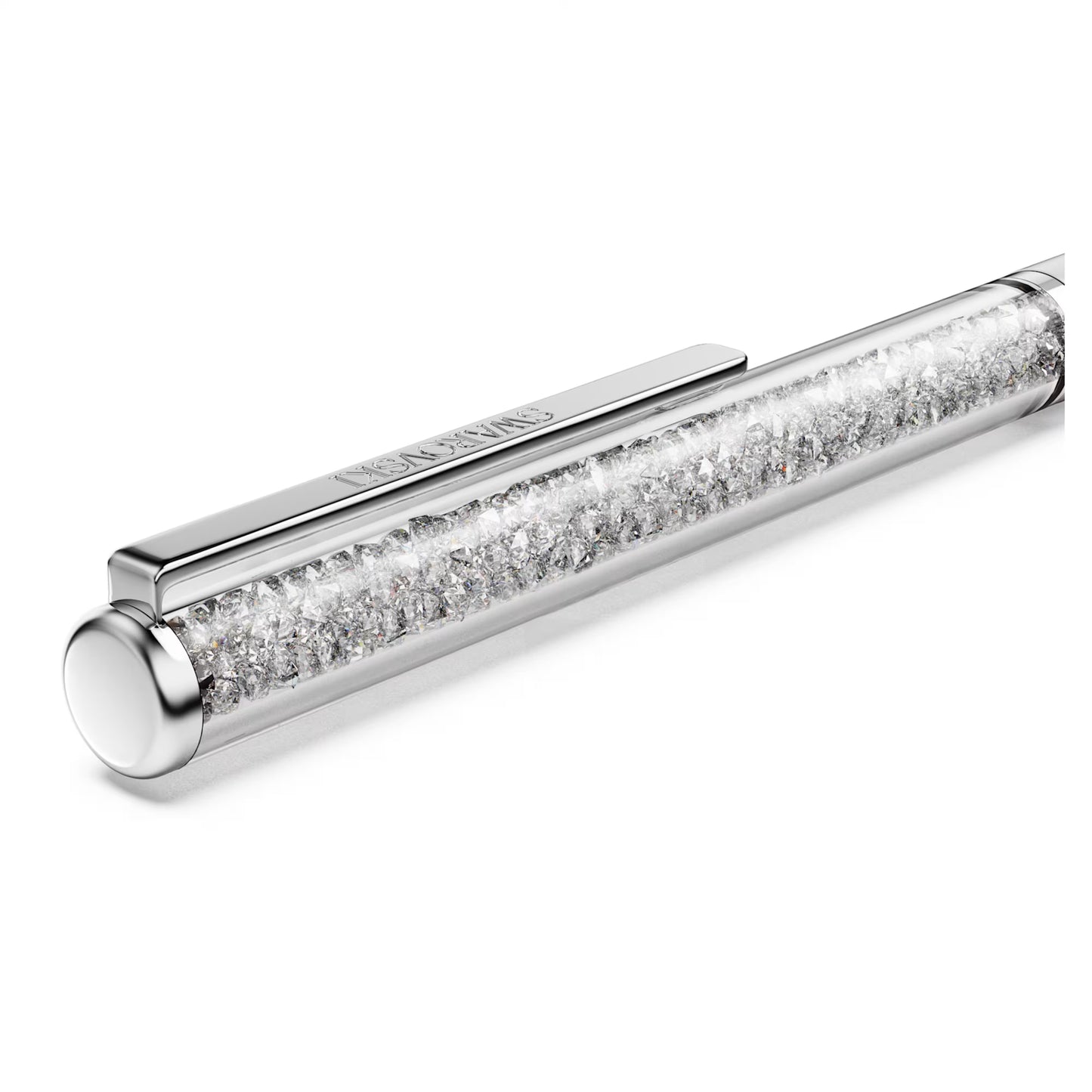 Crystalline Silk ballpoint pen White White lacquered Chrome Plated