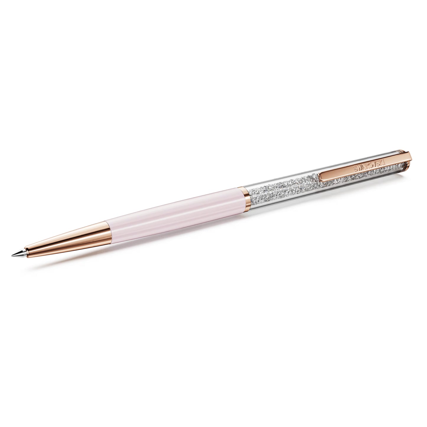Crystalline Silk ballpoint pen Pink Pink lacquered Rose gold-tone plated