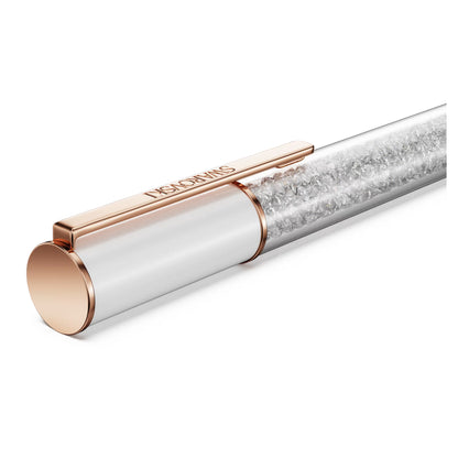 Crystalline Lustre ballpoint pen White Rose gold-tone plated