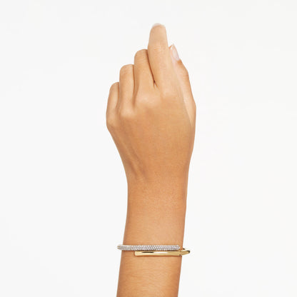 Dextera bangle Magnetic closure White Gold-tone plated Size: S