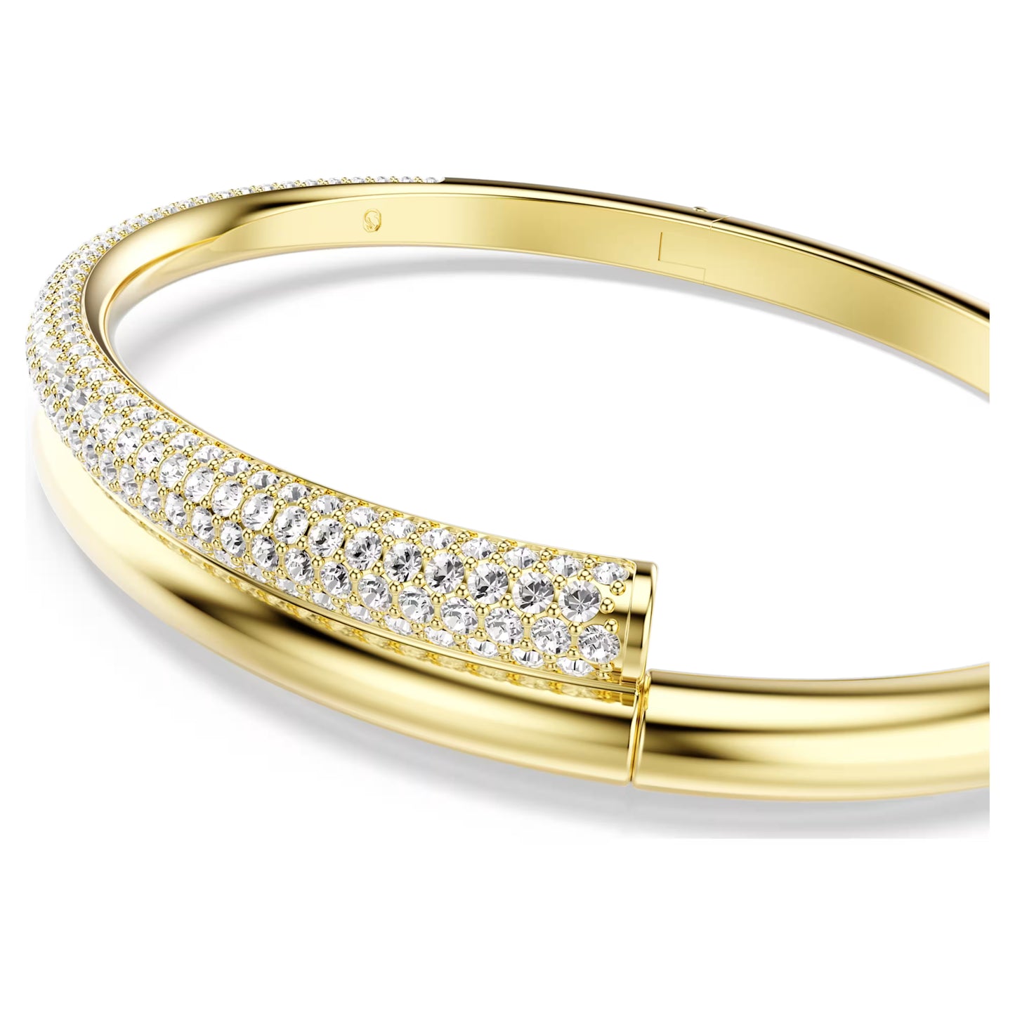 Dextera bangle Magnetic closure White Gold-tone plated Size: S