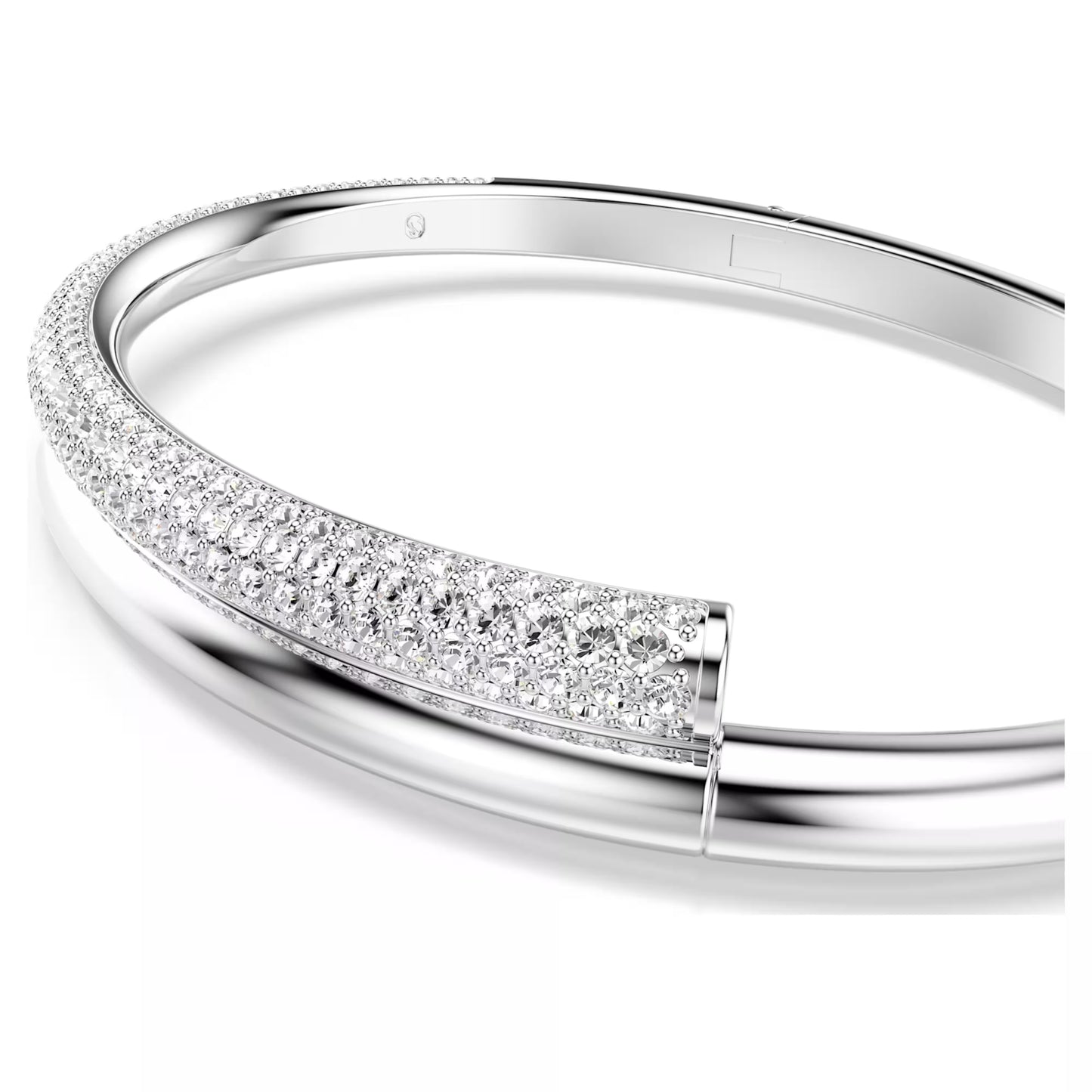 Dextera bangle Magnetic closure White Rhodium plated Size: M