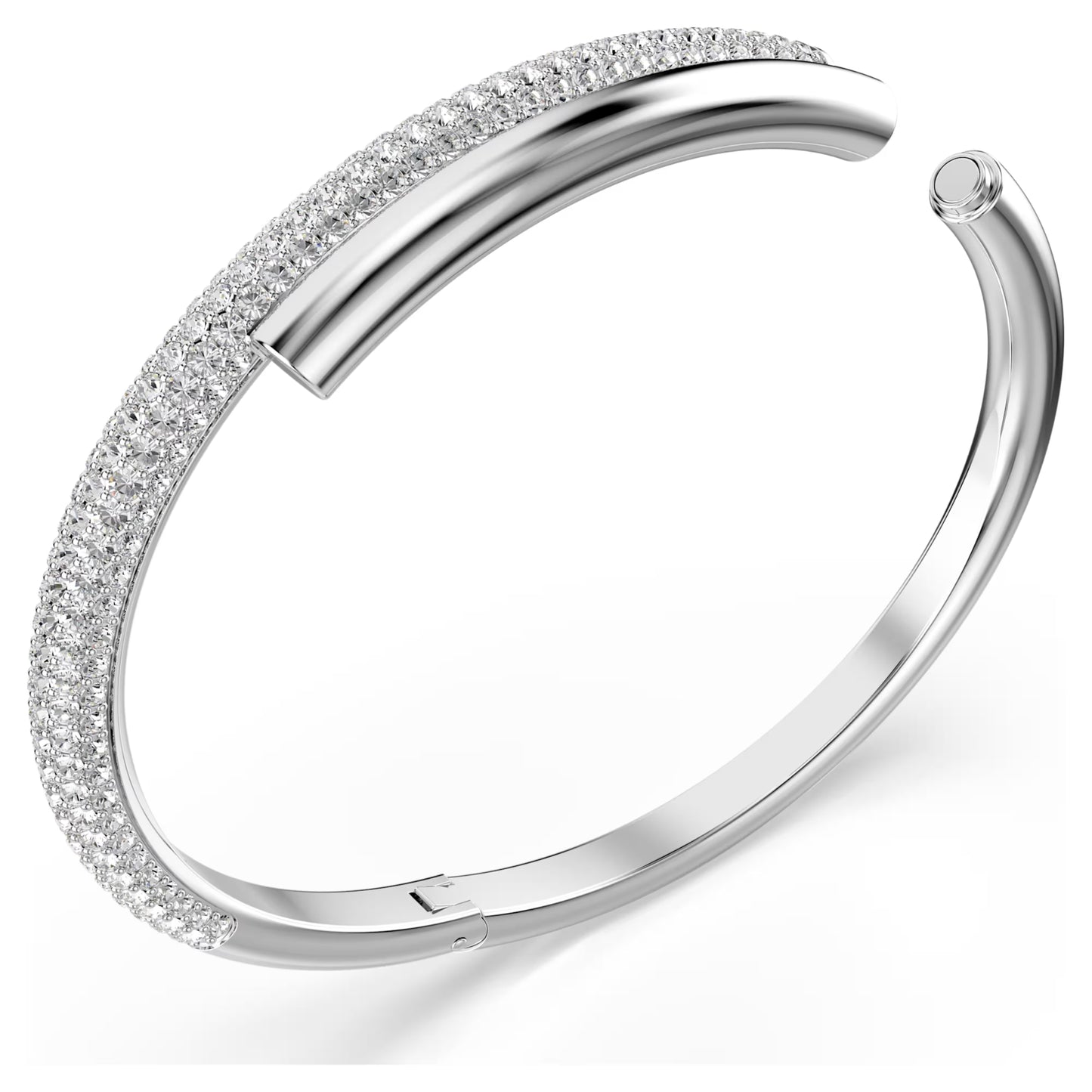 Dextera bangle Magnetic closure White Rhodium plated Size: M