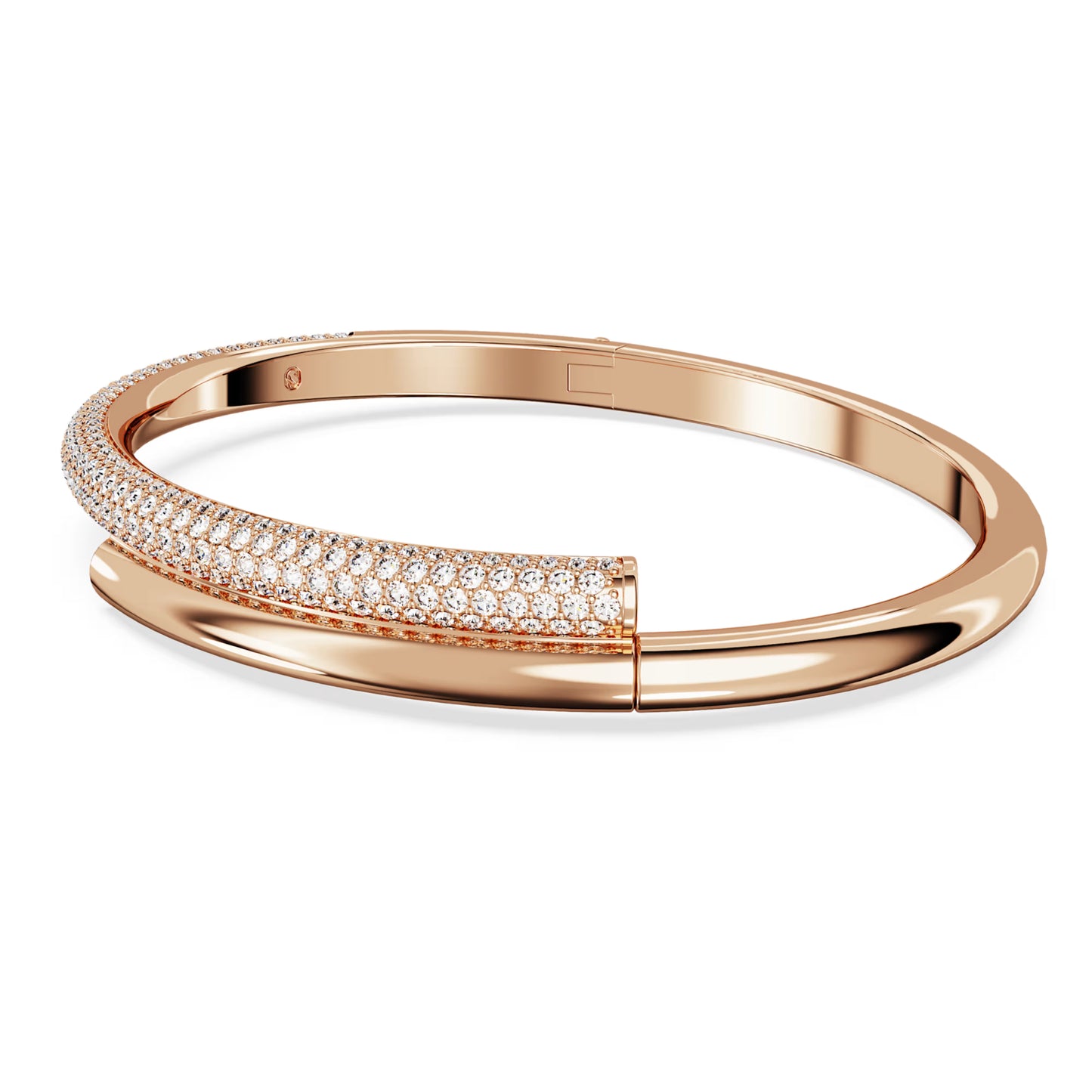Dextera bangle Magnetic closure White Rose gold-tone plated Size: M