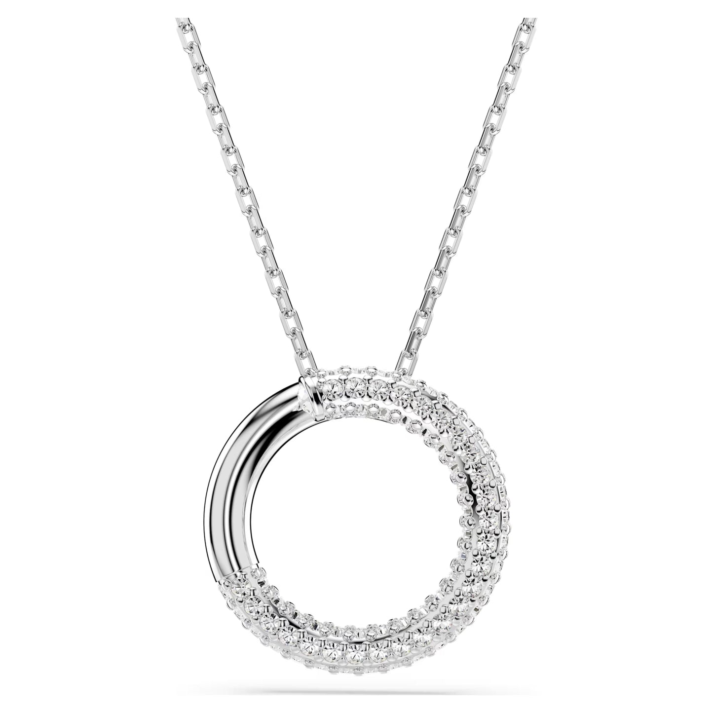 Dextera pendant Pavé White Rhodium plated