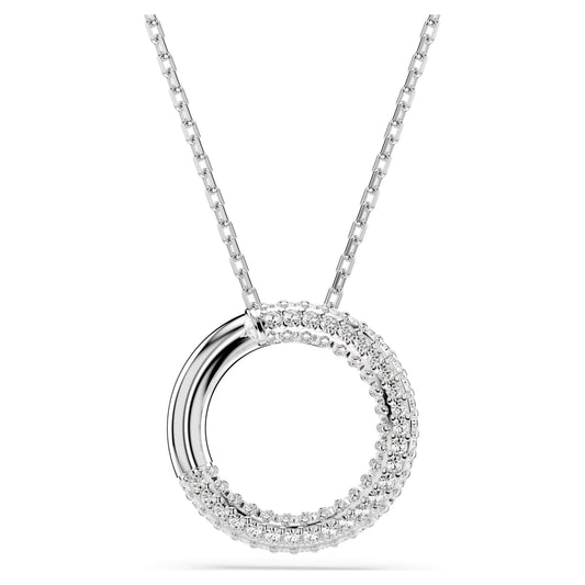 Dextera pendant Pavé White Rhodium plated