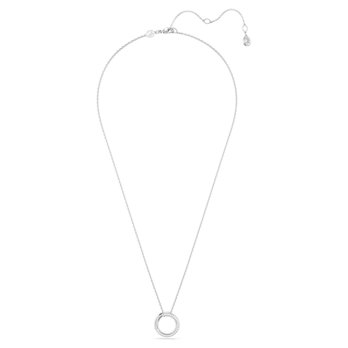 Dextera pendant Pavé White Rhodium plated