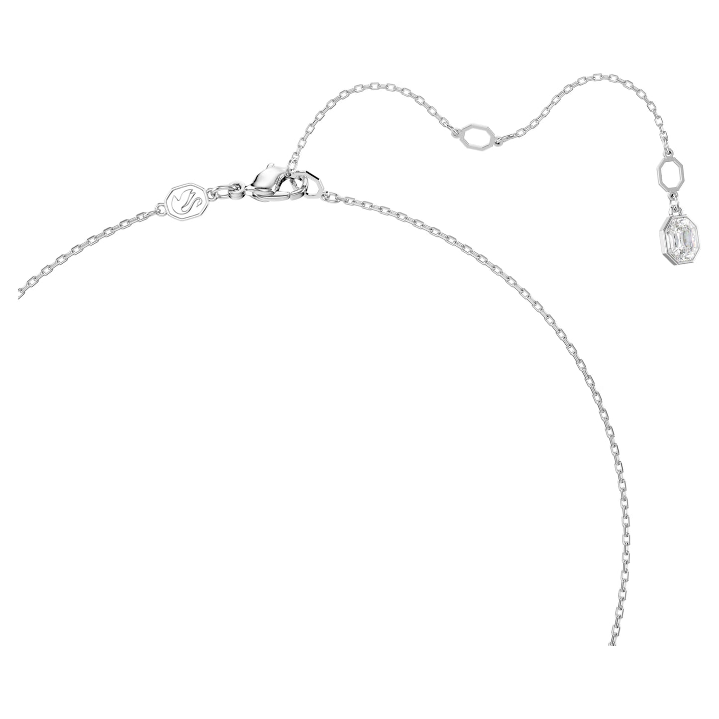 Dextera pendant Pavé White Rhodium plated