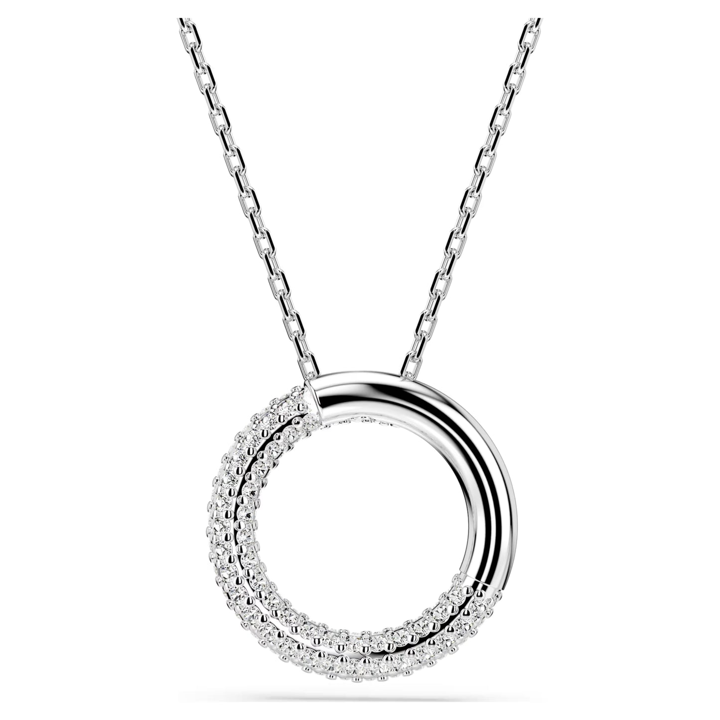 Dextera pendant Pavé White Rhodium plated