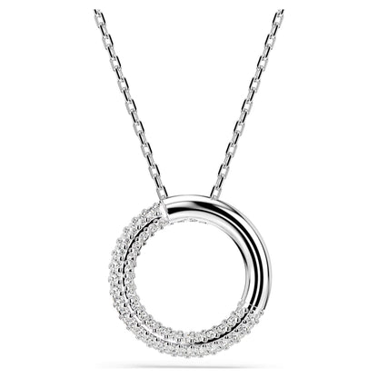 Dextera pendant Pavé White Rhodium plated