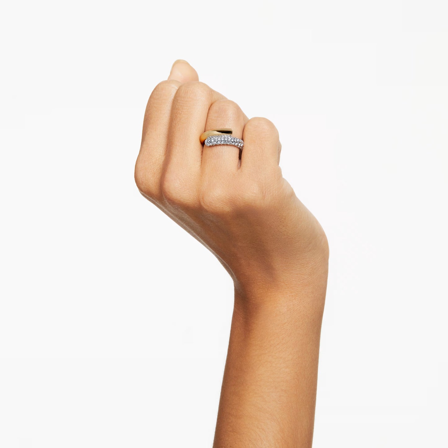 Dextera ring White Gold-tone plated Size: 52