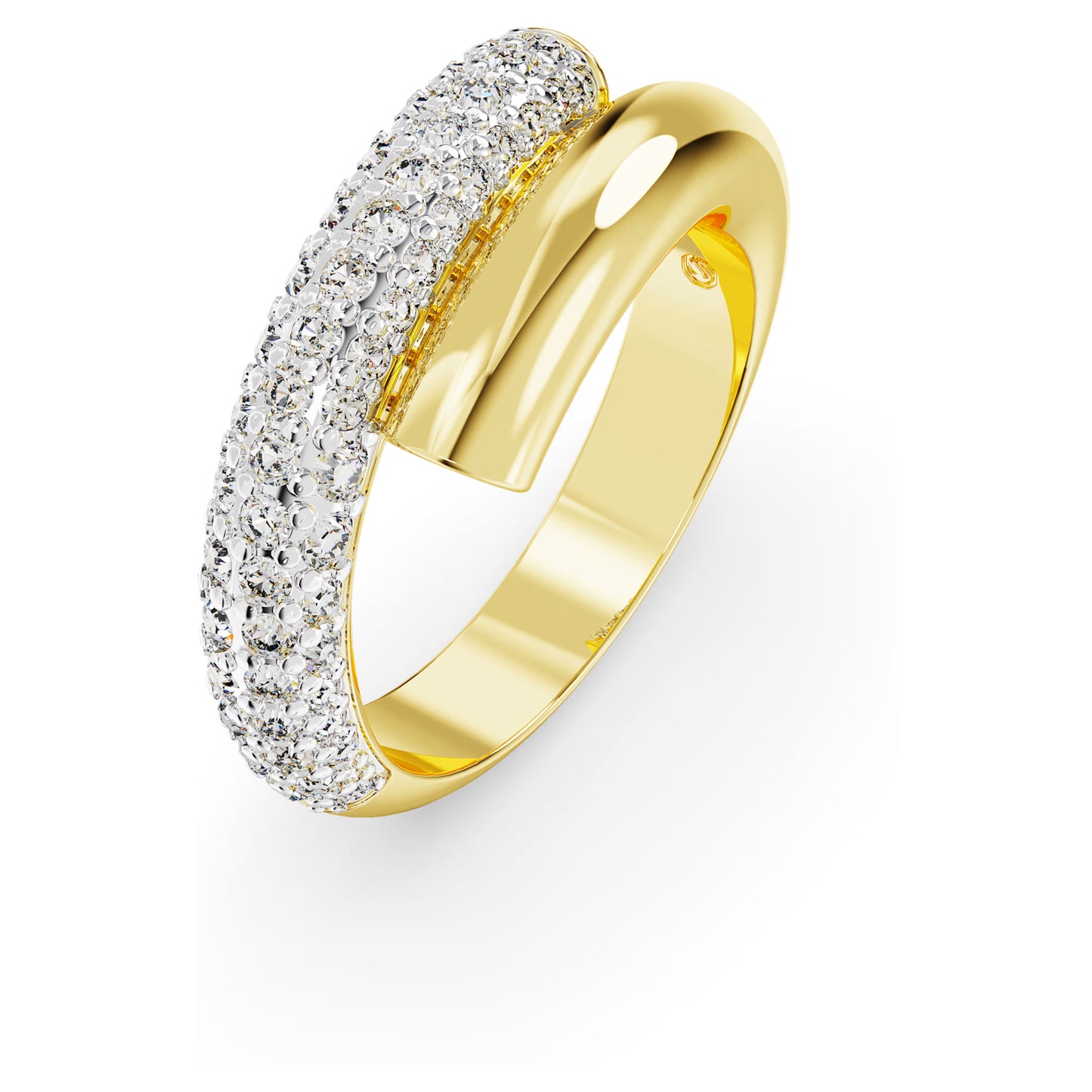 Dextera ring White Gold-tone plated Size: 52