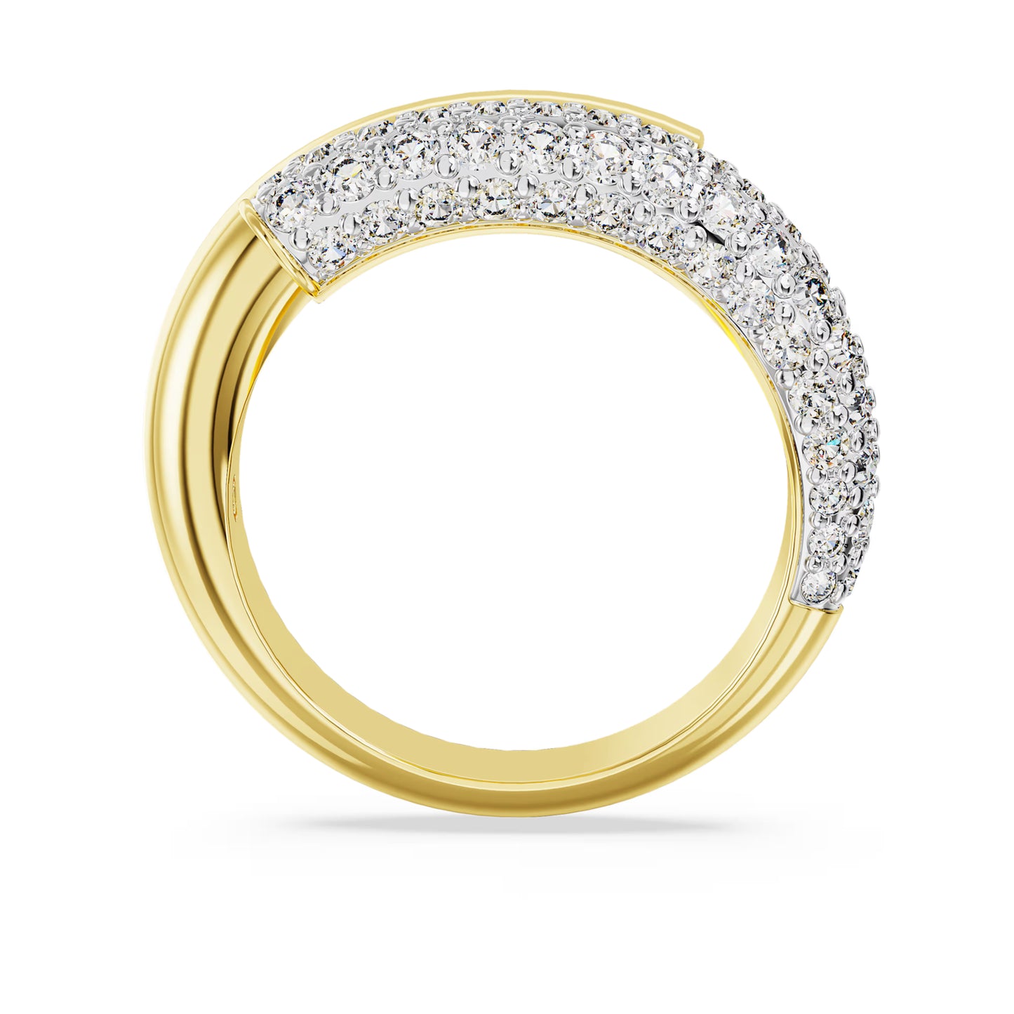 Dextera ring White Gold-tone plated Size: 52