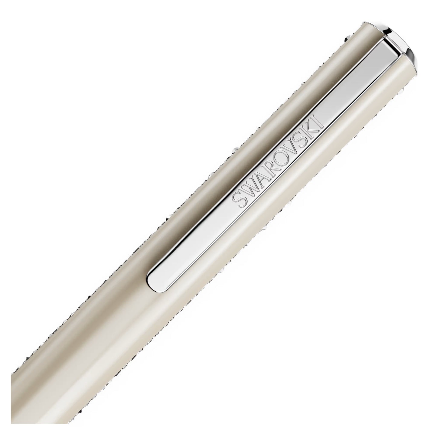 Crystal Shimmer Glide ballpoint pen Beige Beige lacquered Chrome plated