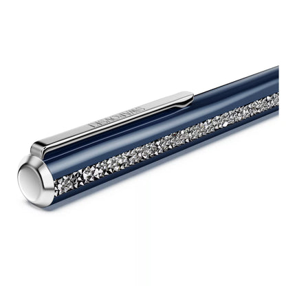 Crystal Shimmer Glide ballpoint pen Blue Blue lacquered Chrome plated