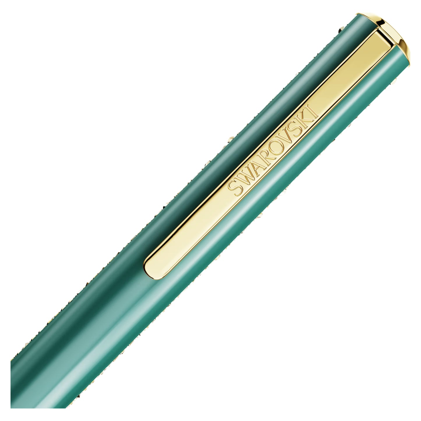 Crystal Shimmer Glide ballpoint pen Green Green lacquered Gold-tone plated