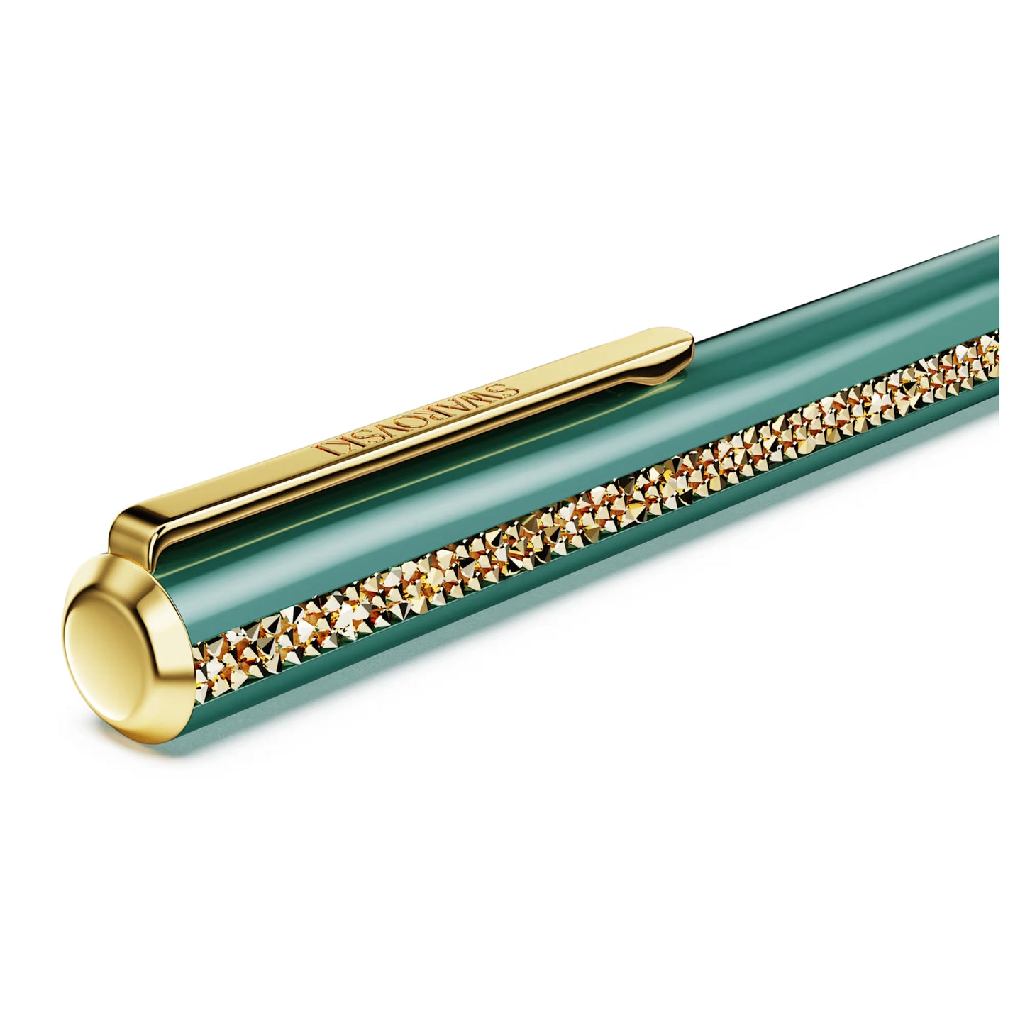 Crystal Shimmer Glide ballpoint pen Green Green lacquered Gold-tone plated