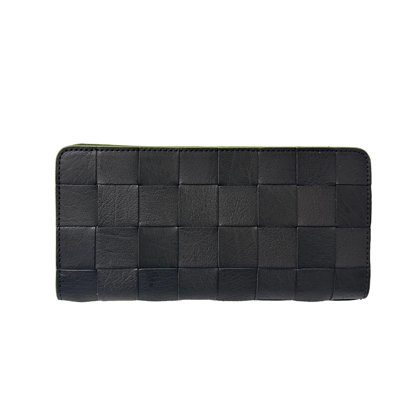 CHECK CARD FLAP WALLET BLACK  ON SALE 20%